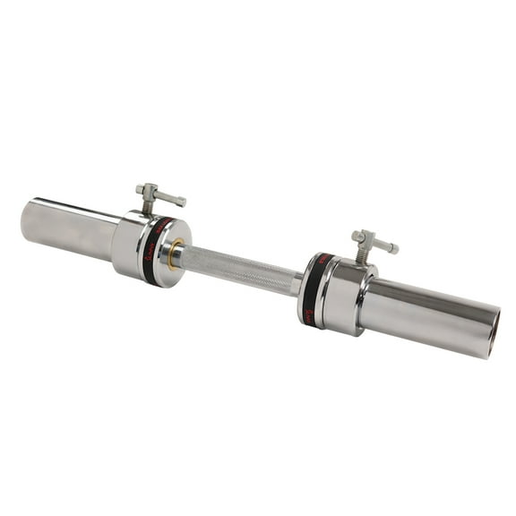 Sunny Health & Fitness Olympic 20" Single Dumbbell Handlebar with Ring Collars for Sport Workout Training, OB-20