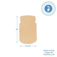 thumbnail image 2 of Wooden Mason Jar Sign 16 x 9-3/4-inch, Pack of 25 Unfinished Wood Jar Cutouts, Wood Crafts to Paint for Farmhouse Kitchen, by Woodpeckers, 2 of 8