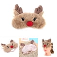 thumbnail image 2 of Cute Sleeping Masks, Soft Fluffy Plush Blindfold Funny Novelty Christmas Rudolph Sleep Masks Eye Cover Eyeshade for Kids Girls Boys Women Men Night Nap Travel Meditation, 2 of 7