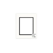 PA Framing Mat Double 14"x 18"/10"x 13" Black Core White/Black