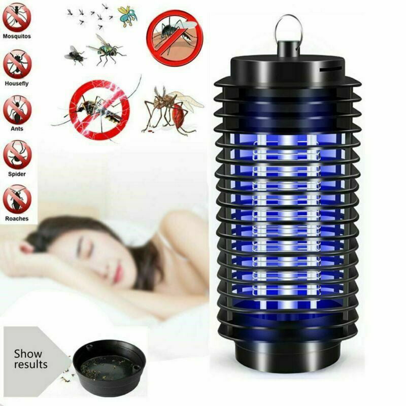 Andouy LED Socket Electric Mosquito Fly Bug Insect Trap Killer Zapper Night Lamp Lights