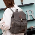 thumbnail image 3 of Women Backpack Casual Retro Canvas Travel Backpack School Bag Bookbag Purse, 3 of 6