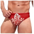 thumbnail image 1 of Canadian Flag Men's Swimming Trunks,Beach Shorts Stretch Swimsuit Quick Dry Maple Leaf Themed Canadian Independence Day Triangle Print Soft And Comfortable Swimming Spa Tie Swimming Shorts, 1 of 5