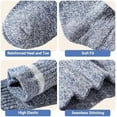 thumbnail image 3 of 5 Pairs Wool Socks - Wool Socks for Women Super Soft Hiking Thick Knit Cabin Cozy Warm Long Gift for Women, 3 of 7