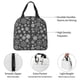 thumbnail image 4 of Fotbe simple white Snowflake Bolsa Térmica con Estampado y Forro de Aluminio Grueso Bolsa de Almuerzo con Bolsillo Frontal para Hombres y Mujeres, Ideal para Trabajo, Escuela, 4 of 8