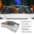 thumbnail image 3 of Yiaed Cute Butterfly Bear Print Car Windshield Sunshade Front Auto Car Front Window Sun Shade Foldable Sun Visor Shield Cover Auto Accessories for Sedan SUV Truck-Medium, 3 of 5