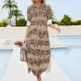 thumbnail image 3 of Bach Chaconne Long Sleeved Shirt Dress Beachwear african dresses for woman, 3 of 6