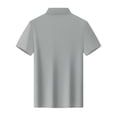 thumbnail image 6 of XPMWRP Women's Shirts Short Sleeve Quick Dry Collared Shirt Business Casual Work Tops Athletic Tennis Golf Clothes Gray XL, 6 of 6