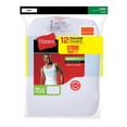 thumbnail image 2 of Hanes Men's White Tagless Extreme Value Bonus 12 Pack Comfortsoft Tank Undershirt, 2 of 4