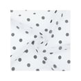 thumbnail image 4 of INSPIRE CHIC Women's 1950s Polka Dots Chiffon Square Scarf, Retro Lightweight Soft Sheer Scarf with Magnetic Buckle 25.6x25.6" White, 4 of 6