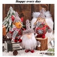 thumbnail image 4 of FEOLGEHLY Christmas Gnomes Plush Doll, Handmade Knitted Xmas Scandinavian Tomte Elf Dwarf for Home Desk Shelf Fireplace Tiered Tray Table Centerpieces Winter Holiday Christmas Decorations Indoor, 4 of 7
