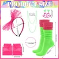 thumbnail image 2 of sixwipe 16 Pcs 80s Accessories for Women, Fancy Outfit Costume Set with Fishnet Gloves Fanny Pack Necklace Bracelet Earrings Socks, 80s Outfit for Women Costume Theme Party Dress Up, 2 of 7