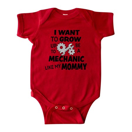 

Inktastic I Want To Grow up To Be a Mechanic Like My Mommy Gift Baby Boy or Baby Girl Bodysuit