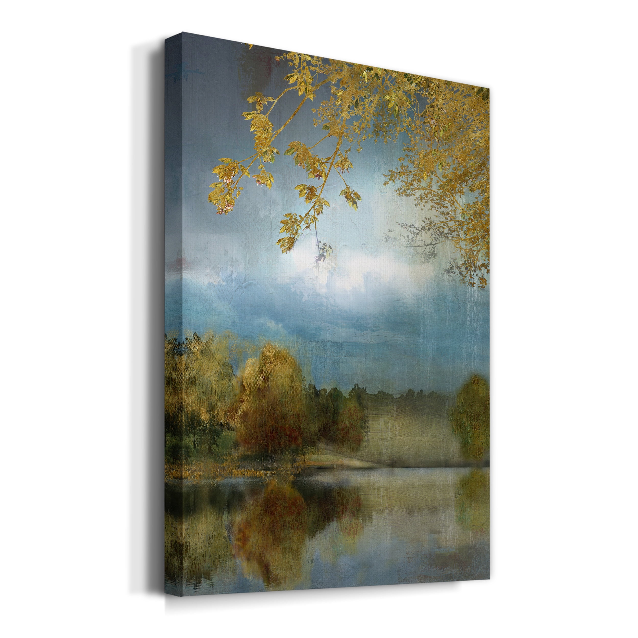 Golden Leaves Premium Gallery Wrapped Canvas - Ready to Hang - 18 x 27