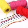 thumbnail image 5 of Zhaomeidaxi 1 Roll 2mm Colorfast Soft Twisted Cotton Rope Macrame Cord Colorful Cotton Craft Cord for Crafts, Knitting, 5 of 7