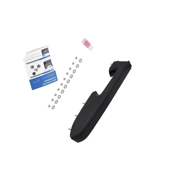 NOVAPARTS 22818465 Front Left Driver Side Armrest Repair Kit for Chevy Silverado/GMC Sierra 1500 2500HD 3500HD 2010–2014 Door Panel Armrest with Handle Below Black