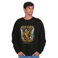 thumbnail image 3 of Keep Back 200 Feet Firefighter Men's Big & Tall Crewneck Sweatshirt Brisco Brands 2X, 3 of 5