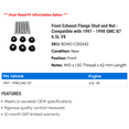 thumbnail image 2 of Front Exhaust Flange Stud and Nut - Compatible with 1997 - 1998 GMC B7 6.5L V8, 2 of 2
