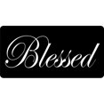 thumbnail image 1 of Blessed On Black Photo License Plate, 1 of 1