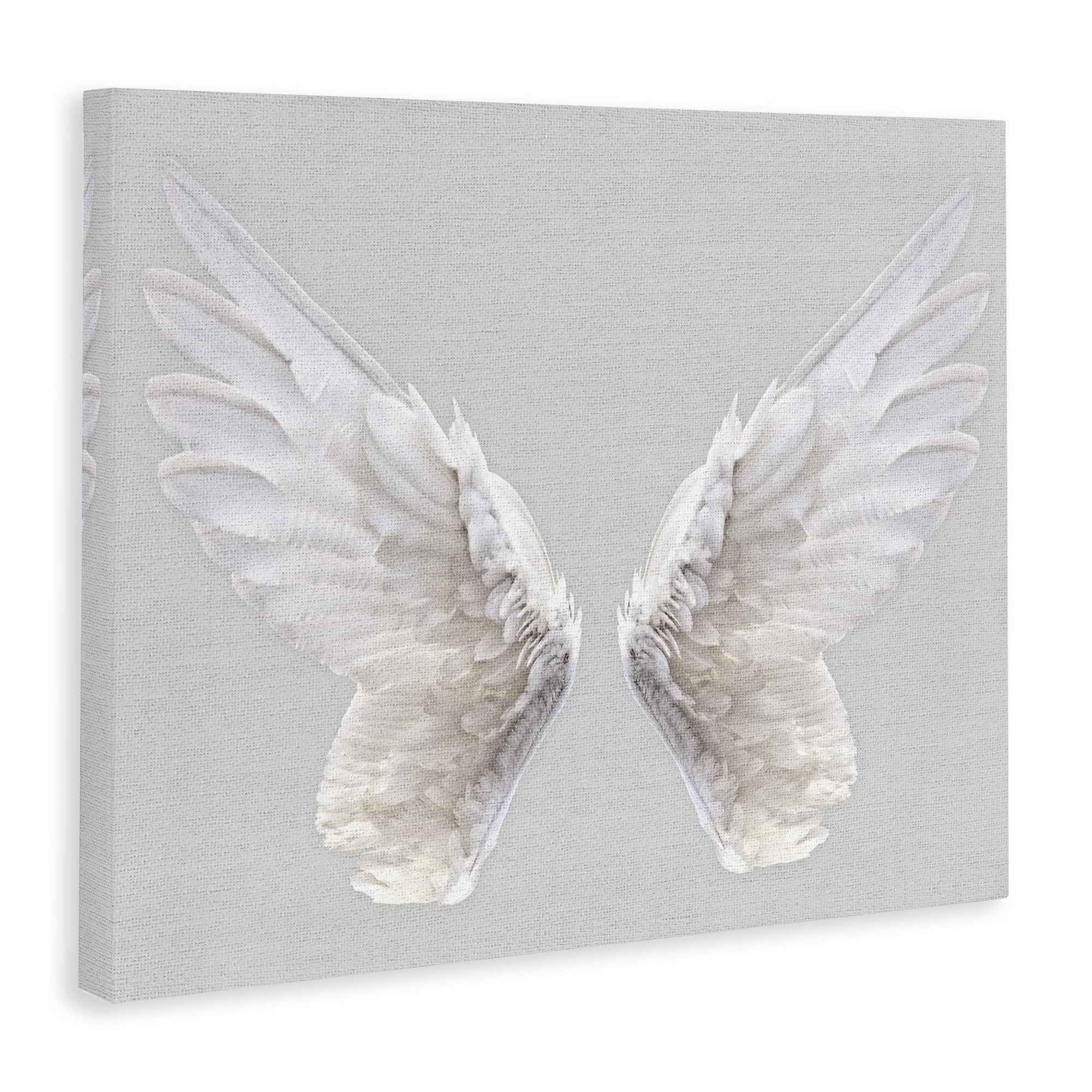 Stupell Industries Grey Wings Canvas Wall Art, 30 x 1.5 x 40