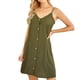 thumbnail image 4 of Vestido sin mangas con tirantes ajustables y cuello en V para niña, Verde, XXL Monstrate AP001327-15, 4 of 7