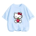 thumbnail image 5 of Camiseta de Anime Hello Kitty, conjuntos de camisetas para niños, moda para mujeres, ropa de manga corta para bebés, camisetas casuales de verano para miércoles, 5 of 5