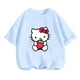 thumbnail image 5 of Camiseta de Anime Hello Kitty, conjuntos de camisetas para niños, moda para mujeres, ropa de manga corta para bebés, camisetas casuales de verano para miércoles, 5 of 5