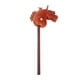 thumbnail image 2 of Juguete Palo Caballo Peluche 70cm Altura Expresión Linda 2 Efectos Sonido Relincho Realistas Caballo De Palo Relleno Al Aire Libre Felpa Suave Realista Para Niños, 2 of 7