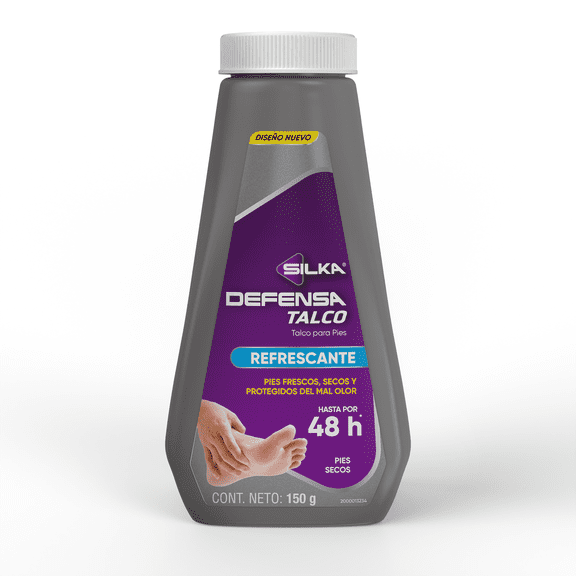 Talco para pies Silkamedic defensa refrescante 150 g