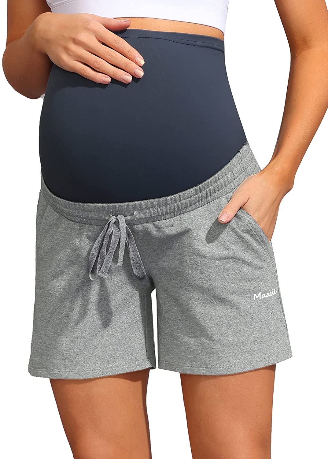 Maternity Active Shorts with Pockets 