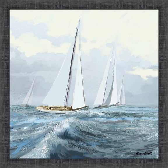Great Art Now Sailing Ships III by Rick Novak, Framed Wall Art, 17.5W x 17.5H