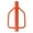 Orange color, variant on 8LB Post Driver, Fencing Fence Rammer, Heavy Duty Garden Driver for Farm Yard T with Handle Hand Pounder U Wooden Driver, Pole Pounder, Heavy Carbon Steel Rammer, Farm Hole Digger Channel, Sign Pole