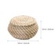 thumbnail image 3 of Contenedor de organizador decorativo de cesta de almacenamiento de canasta de paja tejida hecha a mano, 3 of 4