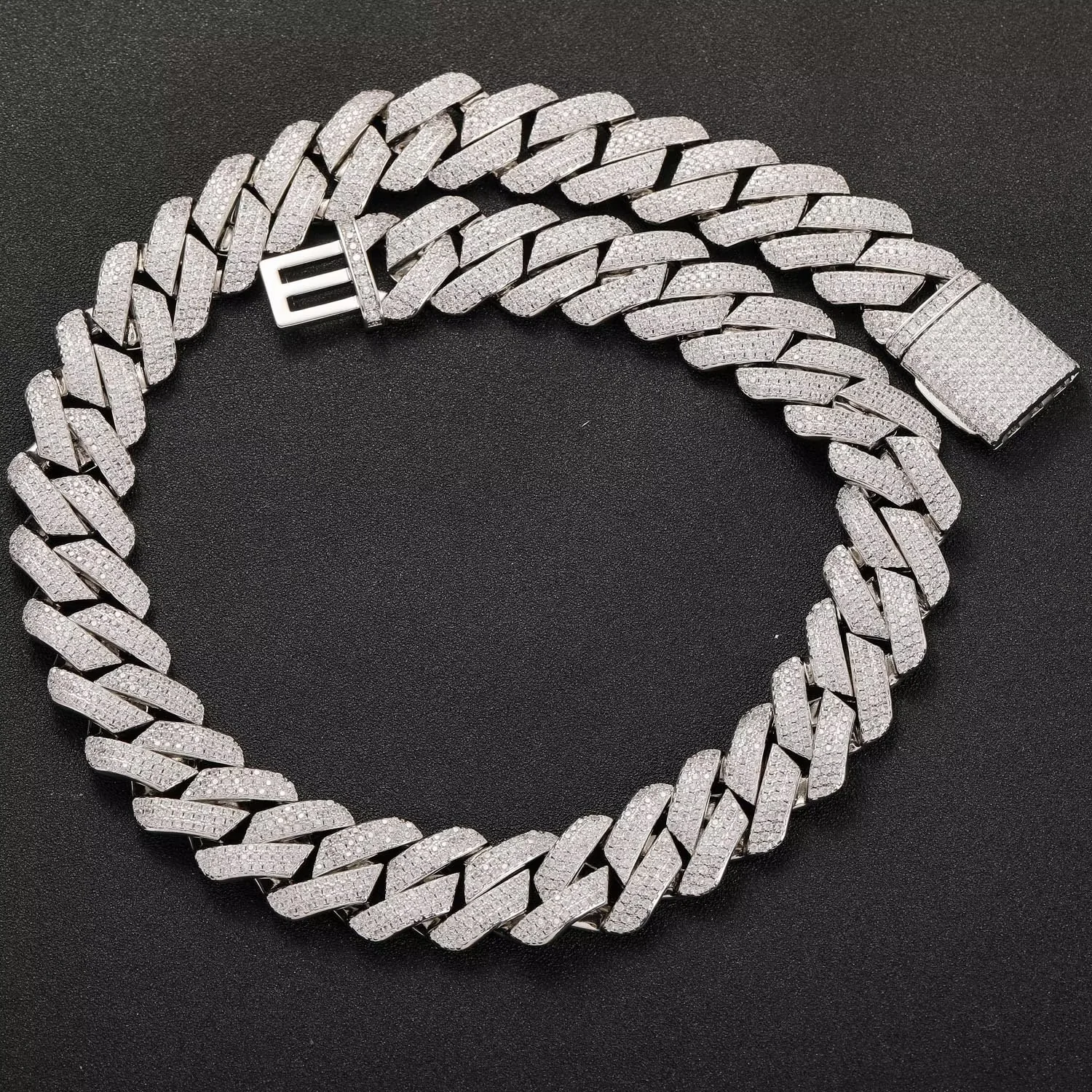 AIXZETHY 20MM Cuban Link Chain for Men Iced Out Miami Cuban Necklace Real Gold Plated 5A+ Zicron Iced Out Chain Gold/Silver Bling Diamond Luxury Hip Hop Jewelry Gifts for Women Men