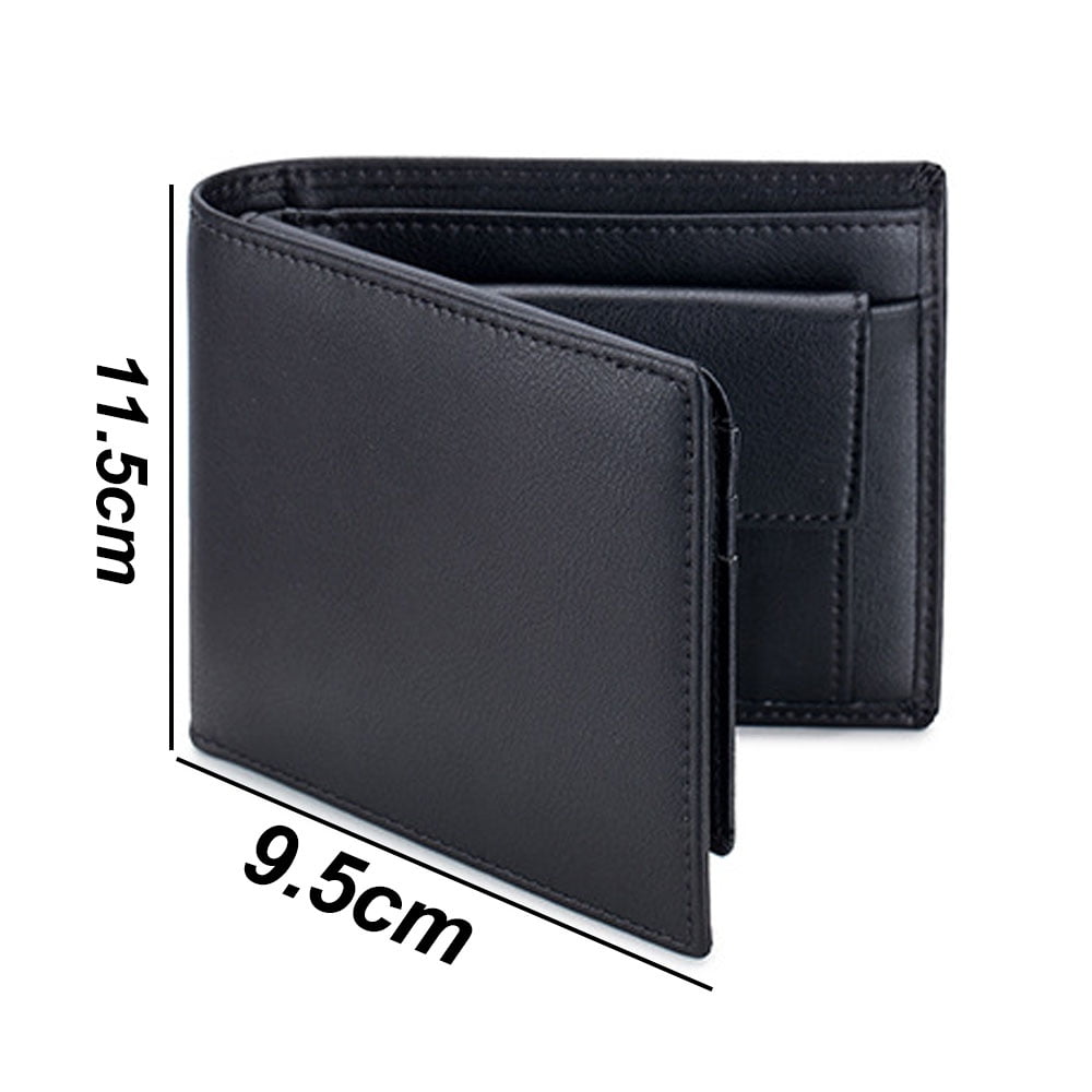 Mens Wallet Leather with Keyring and Beautiful Gift Box, RFID Blocking  Ultra Strong Stitching Extra Capacity Bifold Slim Stylish 2 ID Windows & 10