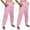 Pink, variant on CLOISE Women Sweatpants 2 Pack Baggy Fleece Joggers Soft Pull on High Waisted Elastic Bottom Trousers Pink Oversized Elastic Waist Drawstring Solid Sweatpants with Pockets Classic Sweatpants