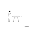 thumbnail image 3 of Mesa de comedor Xoco 120cm - Negro Gaia Herbs Retro, 3 of 8