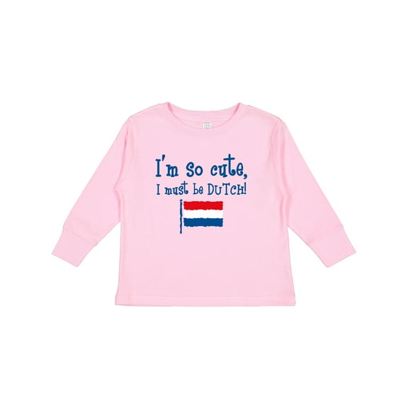 Inktastic So Cute Dutch Boys or Girls Long Sleeve Toddler T-Shirt