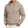 thumbnail image 3 of HAJWOH Mens Hoodie Pullover Pocket Winter Warm Adjustable Drawstring Hood, Kangaroo Pocket,Machine Wash, 3 of 5