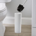 thumbnail image 4 of Bath Bliss Hammered Texture Toilet Brush in White, 4 of 4