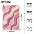 thumbnail image 2 of FORMRS 1-Subject Spiral Notebook 8" x 5" College Ruled 60 Refillable Sheet A5 Hard Cover, Pink Brown Pattern, 2 of 7
