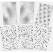 2100 Pcs Rhinestone Stickers, Self Adhesive Crystal Stickers Diamond Stickers Clear Jewel Gem Stickers for DIY Craft&Art Project,Decorate Face Body,Home Decoration (Clear)