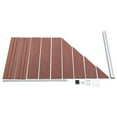 thumbnail image 2 of vidaXL Fence Panel WPC 95x(105-180) cm Brown, 2 of 5