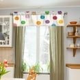 thumbnail image 3 of Yayeee Window Valance for Kitchen Farmhouse Rod Pocket Polka Dot Short Curtain for Living Room, 3 of 6