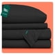 thumbnail image 2 of Bed Sheet Set - 1800-piece pack. Luxurious double-sided brushed microfiber bed sheets (black, for wedding beds), 2 of 38