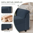 thumbnail image 7 of Sobaniilo 79.4" Sectional Sofa with Movable Storage Ottoman, L-Shaped Convertible Sofa Couch for Small Living Room, Blue, 7 of 7