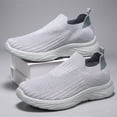 thumbnail image 4 of Willtoo Sneakers For Men Mesh Breathable Non Slip Walking Shoes Knit Lightweight Casual Pull-On Sneakers for Daily Sport Wear, 4 of 5