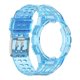 thumbnail image 1 of Correa de reloj ajustable clásica para GalaxyWatch 4 con correa transpirable integrada, azul transparente, 1 of 5