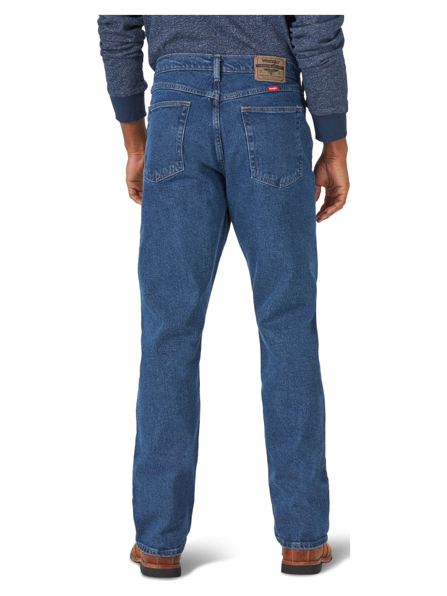 Wrangler Men's and Big Men's Relaxed Fit Jeans with Flex