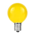 thumbnail image 2 of Novelty Lights 100 Feet Yellow G50 Globe Outdoor Patio String Lights, White Wire, 2 of 4